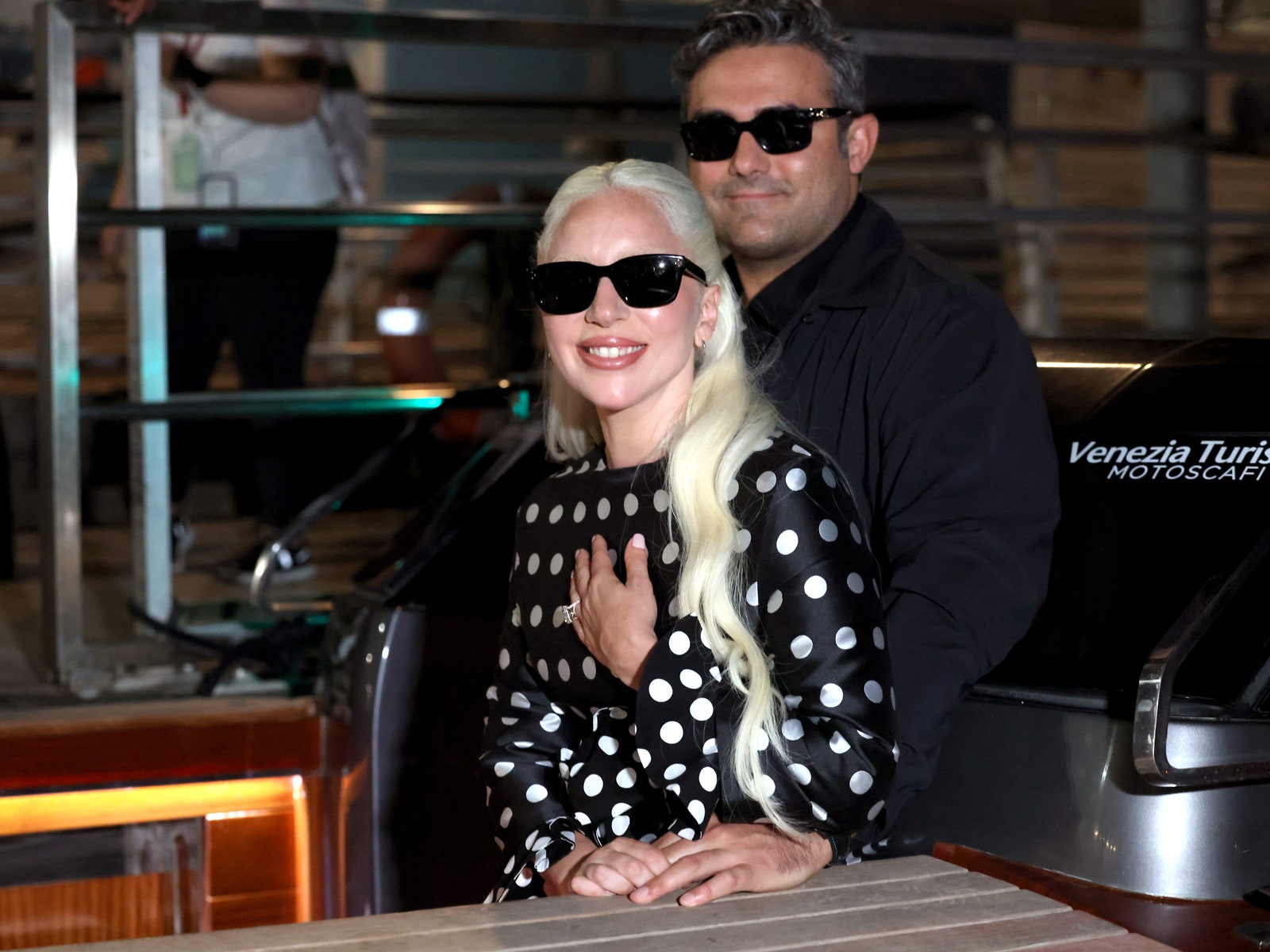 Lady Gaga Flashes Her Gargantuan Engagement Ring for the First Time at the Venice Film Festival