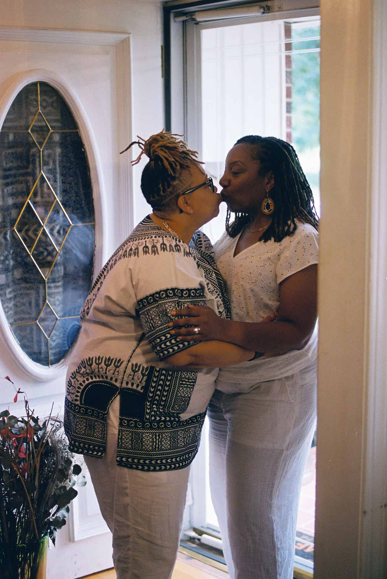 From left: kynita stringer-stanback and wife Afiya Carter